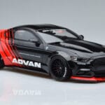 Ford Mustang S550 LB Works Liberty Walk Advan GT Spirit 1:18 KJ035 Rășină - image 4 of 6