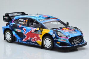 Ford Puma Rally1 WRC #7 P-L. Loubet / N. Gilsoul Rally Sweden 2023 IXO 1:18 18RMC154B Metal - imaginea 4 din 6