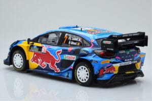 Ford Puma Rally1 WRC #7 P-L. Loubet / N. Gilsoul Rally Sweden 2023 IXO 1:18 18RMC154B Metal - imaginea 5 din 6