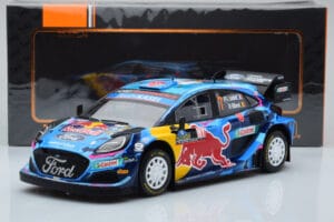 Ford Puma Rally1 WRC #7 P-L. Loubet / N. Gilsoul Rally Sweden 2023 IXO 1:18 18RMC154B Metal - imaginea 6 din 6