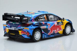 Ford Puma Rally1 WRC #8 O. Tanak / M. Jarveoja Winner Rally Sweden 2023 IXO 1:18 18RMC154A Metal - imaginea 2 din 6