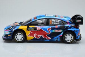 Ford Puma Rally1 WRC #8 O. Tanak / M. Jarveoja Winner Rally Sweden 2023 IXO 1:18 18RMC154A Metal - imaginea 3 din 6
