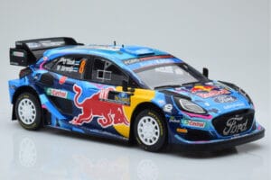 Ford Puma Rally1 WRC #8 O. Tanak / M. Jarveoja Winner Rally Sweden 2023 IXO 1:18 18RMC154A Metal - imaginea 4 din 6