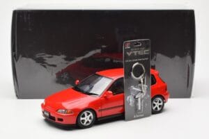 Honda Civic EG6 VTEC Roșu LCD 1:18 LCD18018-RE Metal - imaginea 11 din 11