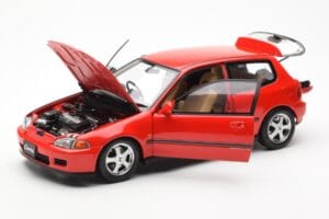 Honda Civic EG6 VTEC Roșu LCD 1:18 LCD18018-RE Metal - imaginea 3 din 11