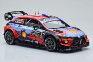 Hyundai i20 Coupe WRC #9 S. Loeb / I. Galmiche Rally Monte Carlo 2020 IXO 1:18 18RMC067B Metal - imaginea 4 din 6