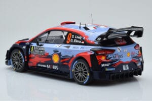 Hyundai i20 Coupe WRC #9 S. Loeb / I. Galmiche Rally Monte Carlo 2020 IXO 1:18 18RMC067B Metal - imaginea 5 din 6