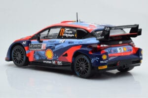 Hyundai i20 N Rally1 #11 T. Neuville / M. Wydaeghe Rally Monte Carlo 2022 IXO 1:18 18RMC112 Metal - imaginea 5 din 6