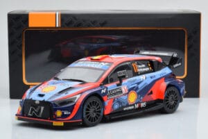 Hyundai i20 N Rally1 #11 T. Neuville / M. Wydaeghe Rally Monte Carlo 2022 IXO 1:18 18RMC112 Metal - imaginea 6 din 6