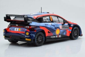 Hyundai i20 N Rally1 #8 O. Tanak / M. Jarveoja Rally Monte Carlo 2022 IXO 1:18 18RMC113 Metal - imaginea 2 din 6