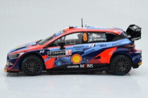 Hyundai i20 N Rally1 #8 O. Tanak / M. Jarveoja Rally Monte Carlo 2022 IXO 1:18 18RMC113 Metal - imaginea 3 din 6
