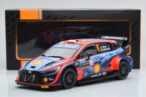 Hyundai i20 N Rally1 #8 O. Tanak / M. Jarveoja Rally Monte Carlo 2022 IXO 1:18 18RMC113 Metal - imaginea 6 din 6