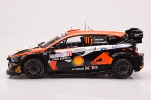 Hyundai i20 N Rally1 #11 T. Neuville / M. Wydaeghe Rally Croatia 2023 IXO 1:18 18RMC160A Metal - imaginea 3 din 6