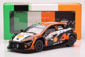 Hyundai i20 N Rally1 #11 T. Neuville / M. Wydaeghe Rally Croatia 2023 IXO 1:18 18RMC160A Metal - imaginea 6 din 6