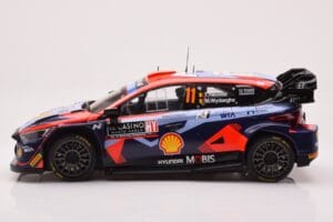 Hyundai i20 N Rally1 #11 T. Neuville / M. Wydaeghe Rally Monte Carlo 2023 IXO 1:18 18RMC153A Metal - imaginea 3 din 6