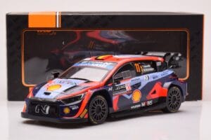 Hyundai i20 N Rally1 #11 T. Neuville / M. Wydaeghe Rally Monte Carlo 2023 IXO 1:18 18RMC153A Metal - imaginea 6 din 6