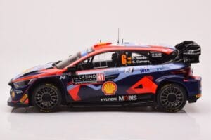 Hyundai i20 N Rally1 #6 D. Sordo / C. Carrera Rally Monte Carlo 2023 IXO 1:18 18RMC153B Metal - imaginea 3 din 6
