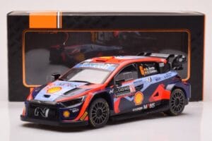Hyundai i20 N Rally1 #6 D. Sordo / C. Carrera Rally Monte Carlo 2023 IXO 1:18 18RMC153B Metal - imaginea 6 din 6