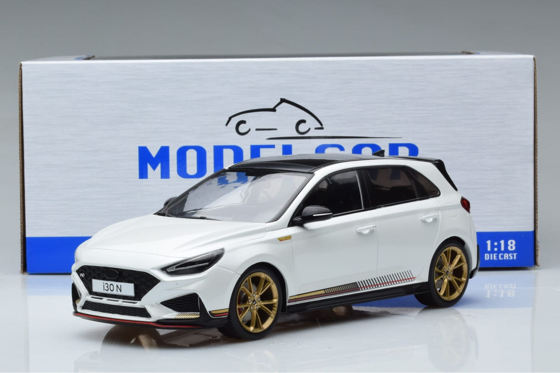 Hyundai i30 N PD Atlas Alb MCG 1:18 MCG18376 Metal - imaginea 6 din 6