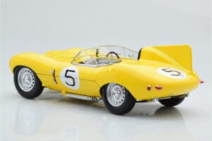 Jaguar D-Type #5 Ecurie Nationale Belge 24 Hours of Le Mans 1956 CMR 1:18 CMR143 Metal - imaginea 5 din 6