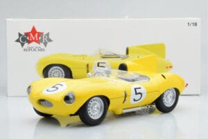 Jaguar D-Type #5 Ecurie Nationale Belge 24 Hours of Le Mans 1956 CMR 1:18 CMR143 Metal - imaginea 6 din 6