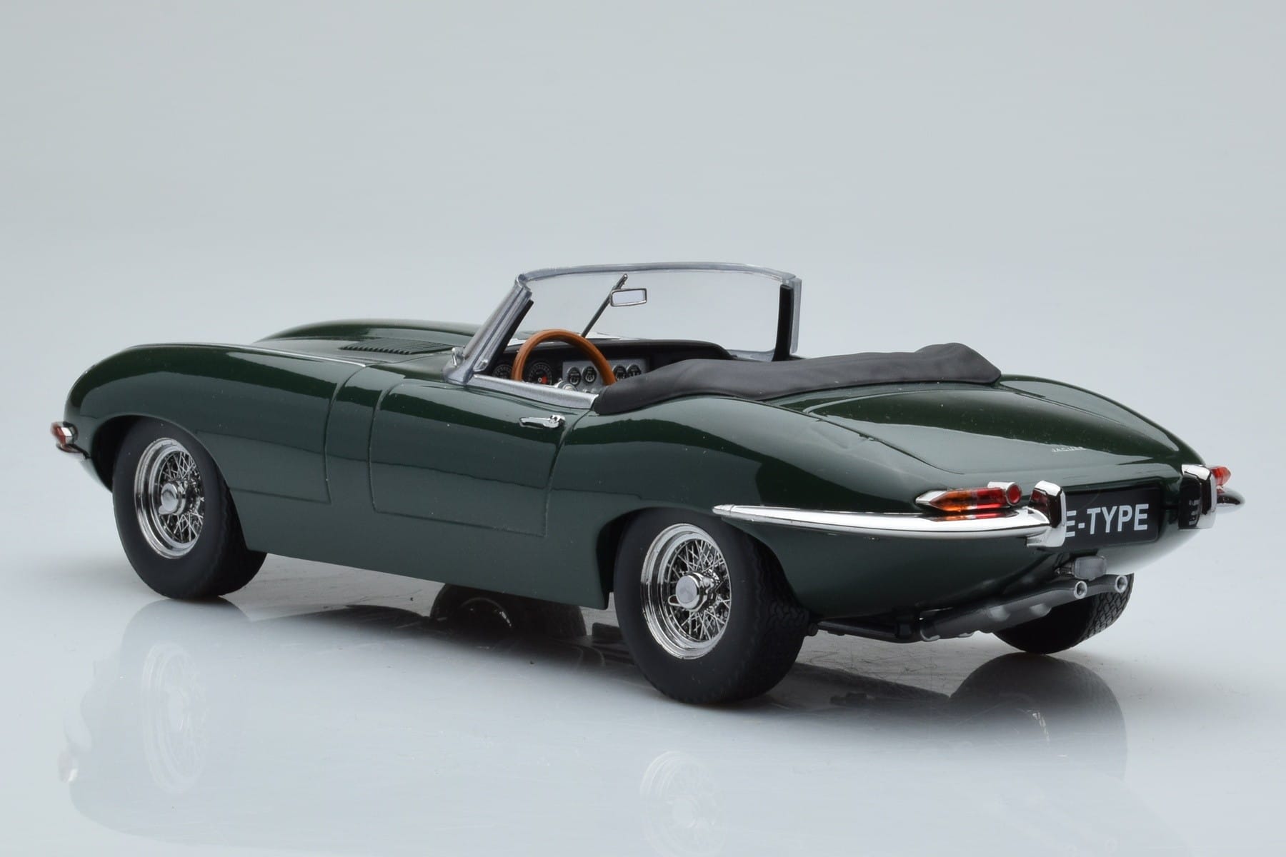 Jaguar E-Type Series 1 Roadster Verde KK-Scale 1:18 KKDC180481 Metal - imaginea 5 din 6
