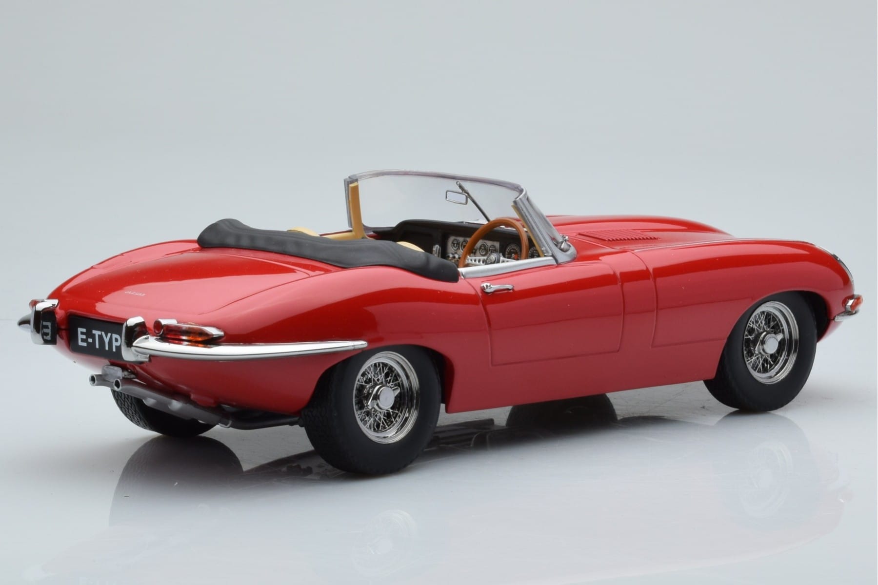 Jaguar E-Type Series 1 Roadster Roșu KK-Scale 1:18 KKDC180482 Metal - imaginea 2 din 6