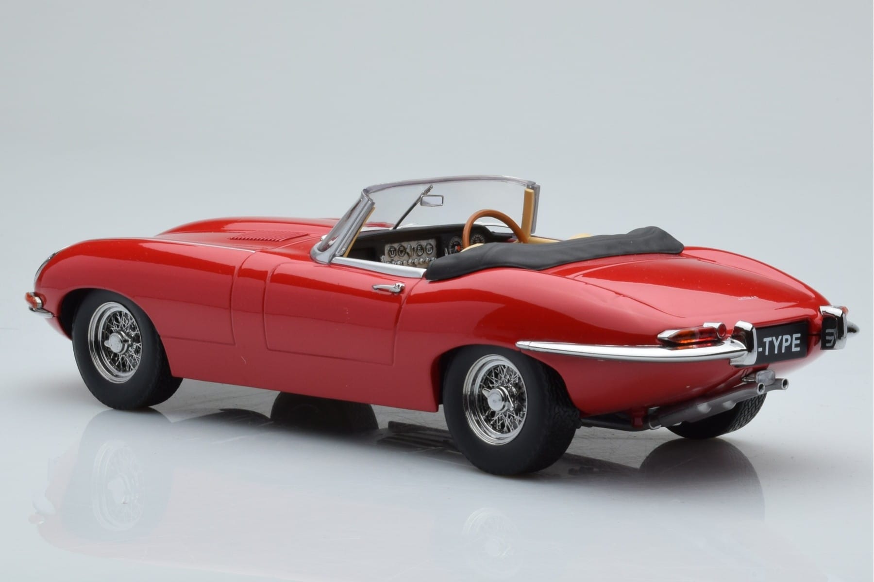 Jaguar E-Type Series 1 Roadster Roșu KK-Scale 1:18 KKDC180482 Metal - imaginea 5 din 6