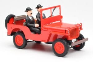 Jeep Willys Tintin 2 Figurine UT Models 1:18 180150000 Metal - imaginea 4 din 6