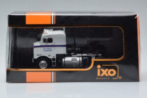 Kenworth Bullnose Ross Mackie Transport Alb IXO 1:43 TR063 Metal - imaginea 6 din 6