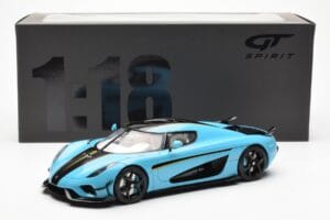 Koenigsegg Regera Baby Albastru GT Spirit 1:18 GT881 Rășină - imaginea 6 din 6