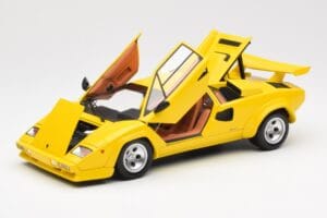 Lamborghini Countach LP 5000 Quattrovalvole Galben Kyosho 1:18 08320Y Metal - imaginea 2 din 8