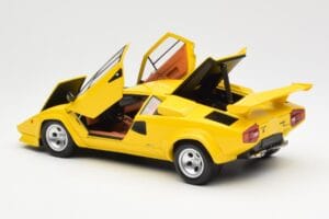 Lamborghini Countach LP 5000 Quattrovalvole Galben Kyosho 1:18 08320Y Metal - imaginea 5 din 8