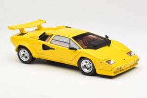 Lamborghini Countach LP 5000 Quattrovalvole Galben Kyosho 1:18 08320Y Metal - imaginea 6 din 8