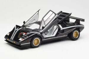Lamborghini Countach LP 500R Negru Kyosho 1:18 08320C Metal - imaginea 2 din 8