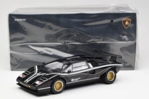 Lamborghini Countach LP 500R Negru Kyosho 1:18 08320C Metal - imaginea 8 din 8