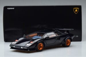 Lamborghini Countach LP500S Walter Wolf Albastru Închis Kyosho 1:18 08320D Metal - imaginea 11 din 11