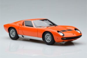 Lamborghini Miura SV Portocaliu AUTOart 1:18 74542 Metal - imaginea 6 din 8