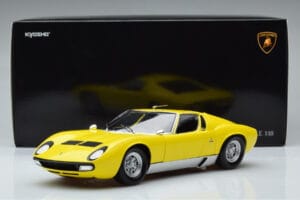 Lamborghini Miura SV Galben Kyosho 1:18 08317Y Metal - imaginea 11 din 11