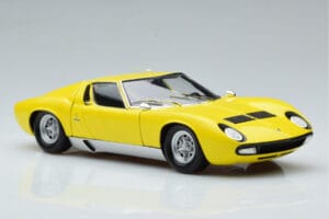 Lamborghini Miura SV Galben Kyosho 1:18 08317Y Metal - imaginea 6 din 11