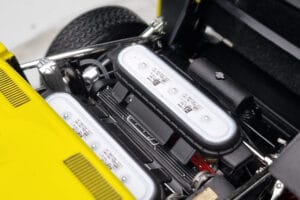 Lamborghini Miura SV Galben Kyosho 1:18 08317Y Metal - imaginea 9 din 11