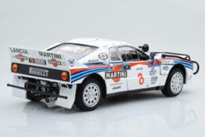 Lancia 037 Martini #8 A. Bettega / M. Perissinot Safari Rally 1985 Kyosho 1:18 08306J Metal - imaginea 4 din 8
