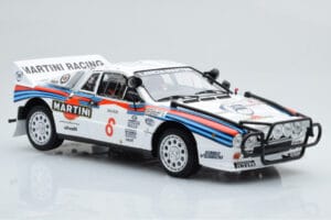 Lancia 037 Martini #8 A. Bettega / M. Perissinot Safari Rally 1985 Kyosho 1:18 08306J Metal - imaginea 6 din 8