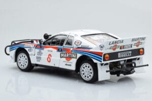 Lancia 037 Martini #8 A. Bettega / M. Perissinot Safari Rally 1985 Kyosho 1:18 08306J Metal - imaginea 7 din 8
