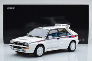 Lancia Delta HF Integrale 6 Alb Kyosho 1:18 08344E Metal - imaginea 8 din 8
