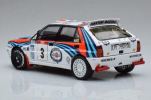 Lancia Delta HF Integrale Evoluzione #3 D. Auriol / B. Occelli Tour de Corse 1992 Kyosho 1:18 08348H Metal - imaginea 6 din 9