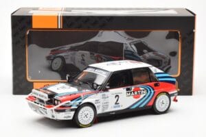 Lancia Delta Integrale 16V #2 M. Biasion / T. Siviero Rally Safari 1990 IXO 1:18 18RMC139A Metal - imaginea 6 din 6