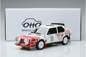 Lancia Delta S4 Group B #3 M. Alen / I. Kivimäki Olympus Rally 1986 Otto 1:18 OT976 Metal - imaginea 6 din 6