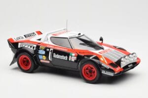 Lancia Stratos HF #1 Hunsruck Rally 1978 Kyosho 1:18 08130D Metal - imaginea 6 din 8