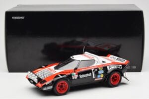 Lancia Stratos HF #1 Hunsruck Rally 1978 Kyosho 1:18 08130D Metal - imaginea 8 din 8